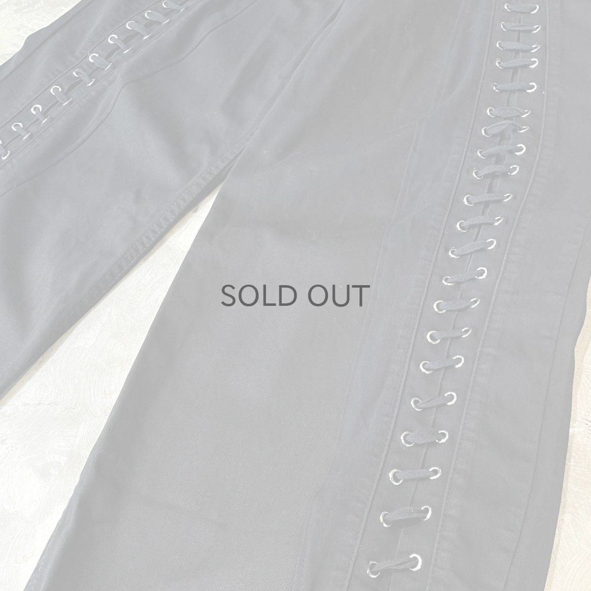 画像6: 【Wiz&Witch】"UNITED" TWO FACE LACE UP DENIM PANTS / OS (6)