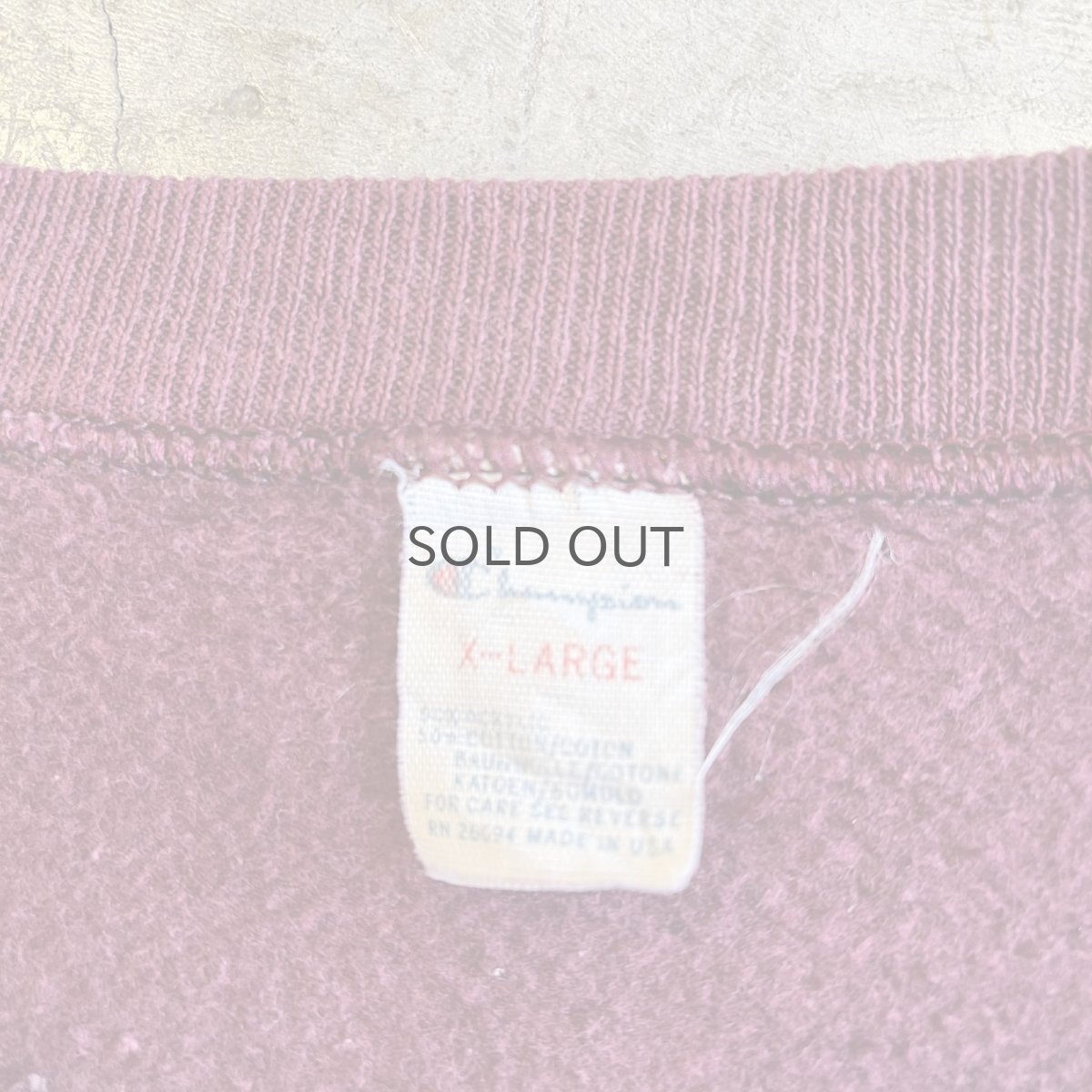 画像12: 【CHAMPION】OLD FRONT PRINTED DESIGN COLLEGE COLOR L/S SWEAT / Ladies XL / MADE IN USA (12)