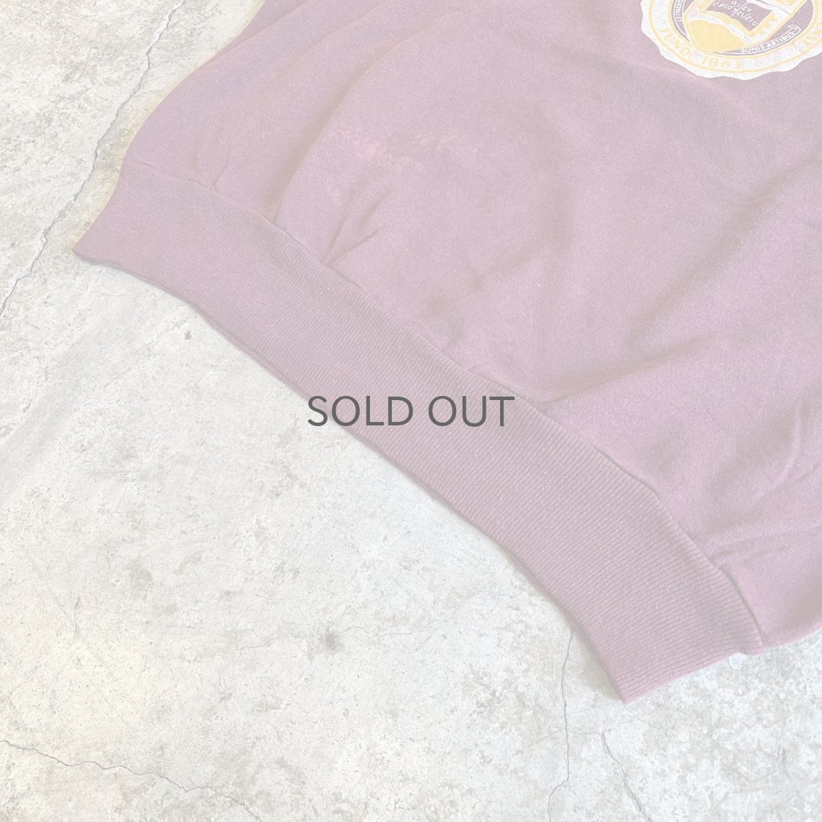 画像4: 【CHAMPION】OLD FRONT PRINTED DESIGN COLLEGE COLOR L/S SWEAT / Ladies XL / MADE IN USA (4)