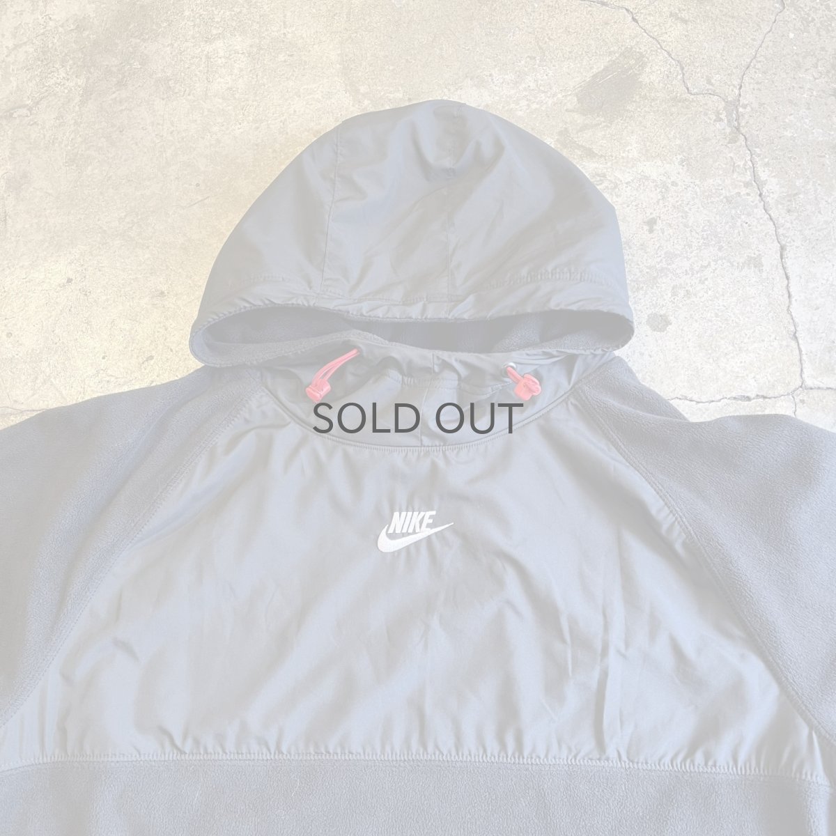 画像9: 【NIKE】FLEECE×NYLON DOCKING DESIGN L/S HOODIE / Ladies L(M)  (9)