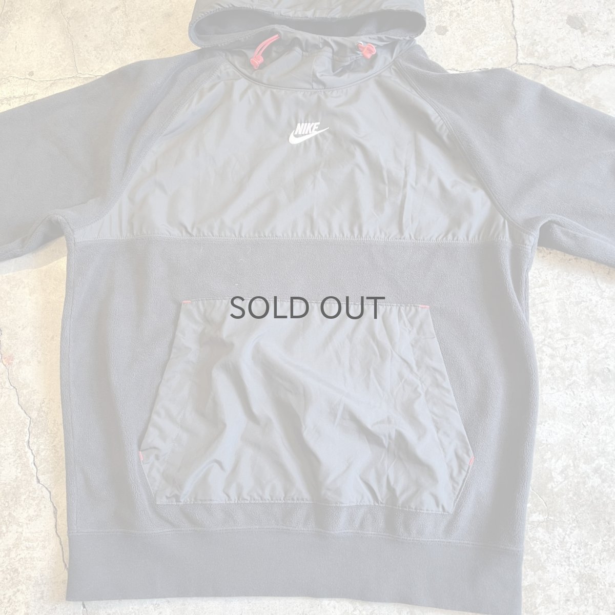 画像8: 【NIKE】FLEECE×NYLON DOCKING DESIGN L/S HOODIE / Ladies L(M)  (8)