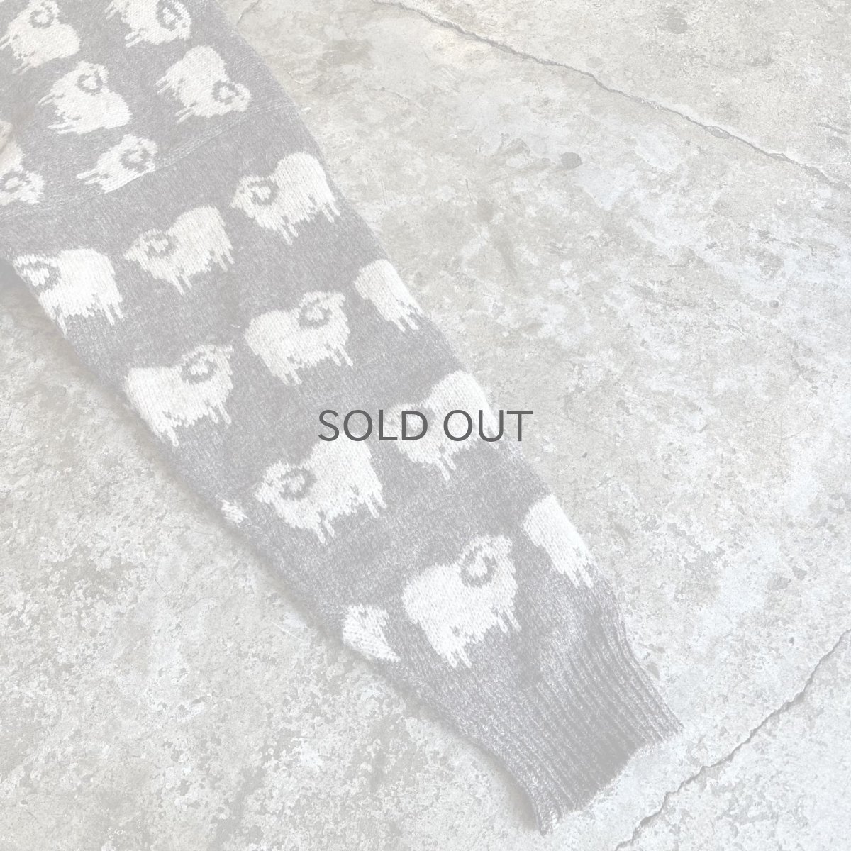 画像7: ALL OVER SHEEP PATTERN DESIGN KNIT SWEATER / Ladies L / MADE NEW ZEALAND (7)