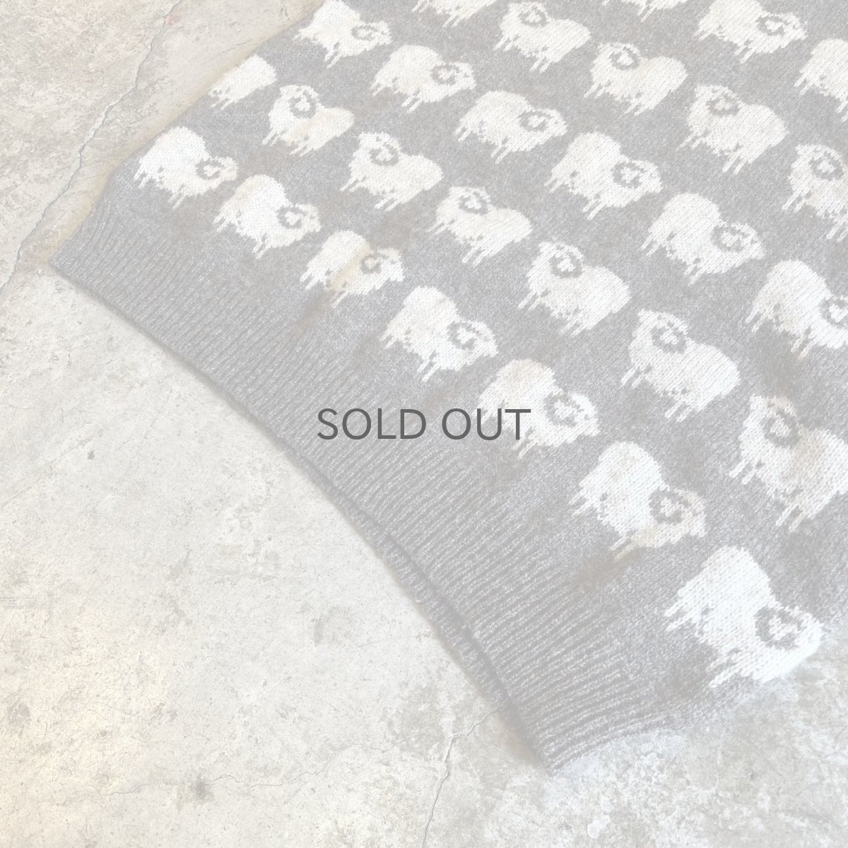 画像4: ALL OVER SHEEP PATTERN DESIGN KNIT SWEATER / Ladies L / MADE NEW ZEALAND (4)