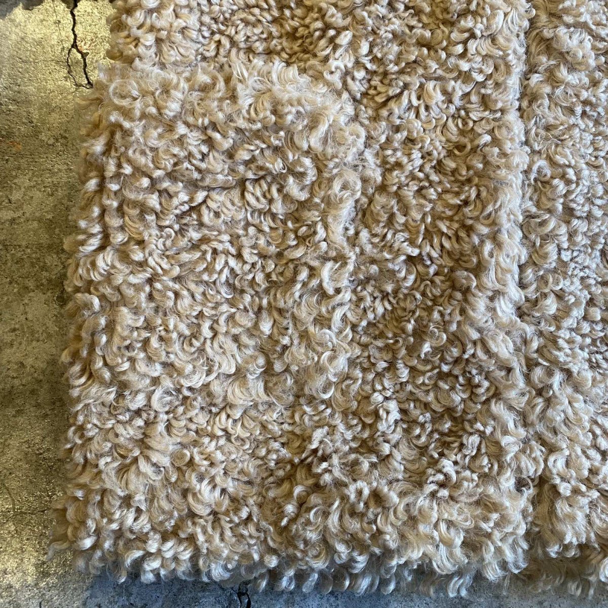 画像5: NO COLLAR POODLE BOA DESIGN JACKET / Ladies L (5)