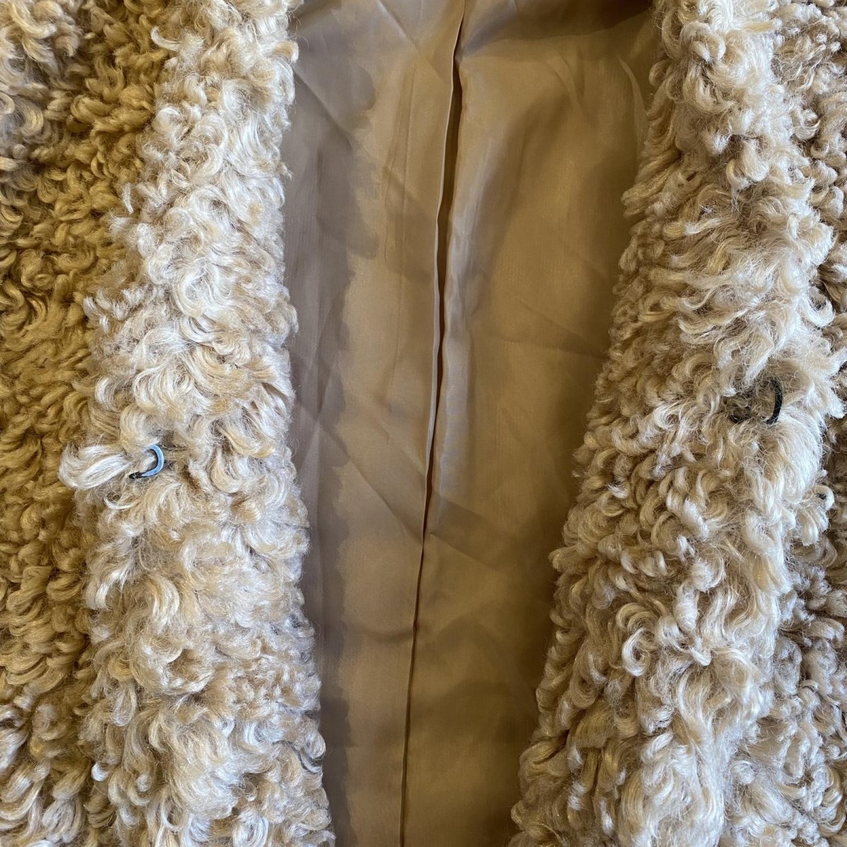 画像9: NO COLLAR POODLE BOA DESIGN JACKET / Ladies L (9)