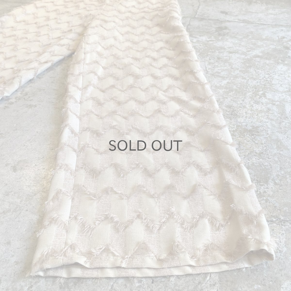 画像5: JAGGED PATTERN SHORT FRINGE DESIGN PANTS / W26~W30 (5)