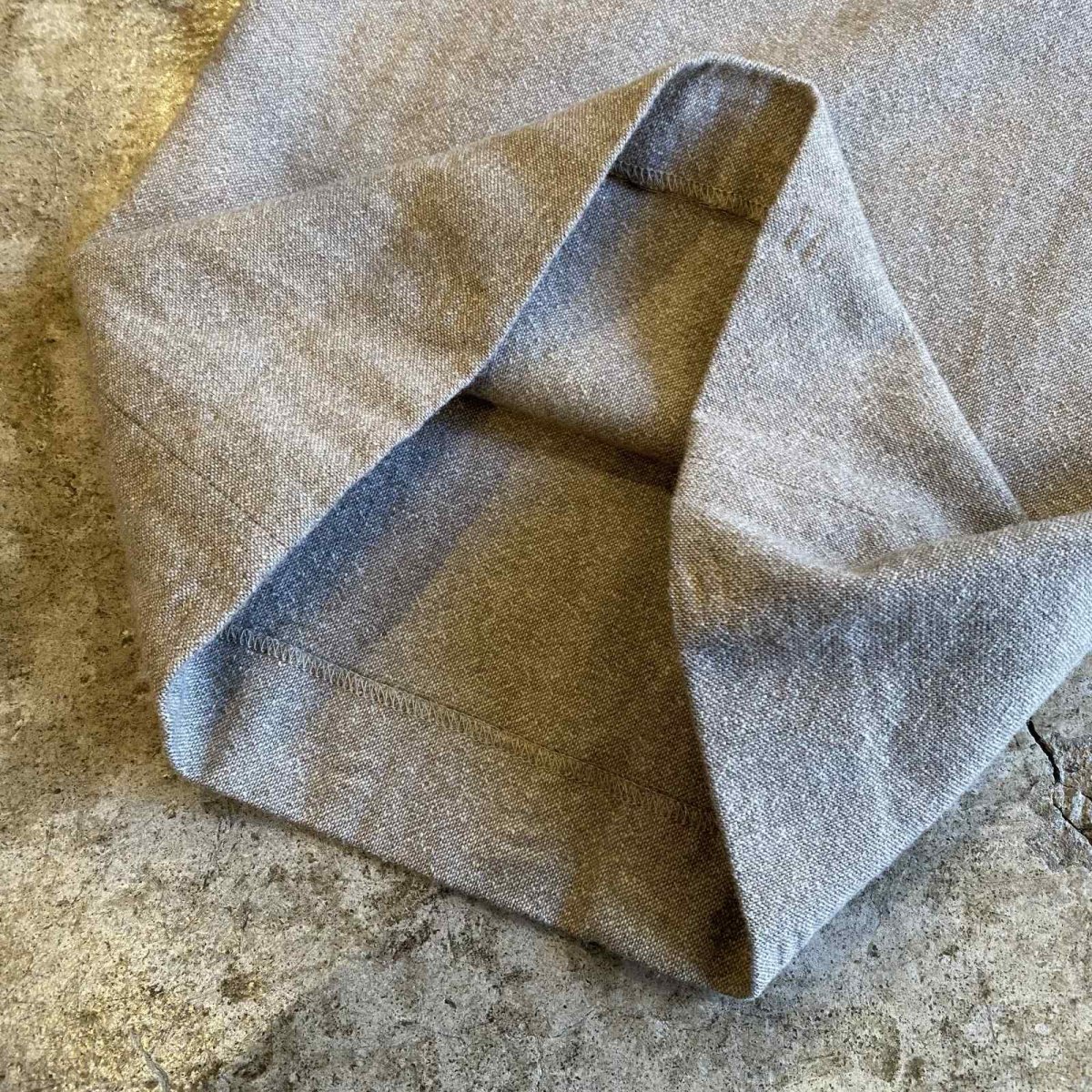 画像9: HIGH WAIST TUCK DESIGN WOOL PANTS / W26~W28 (9)