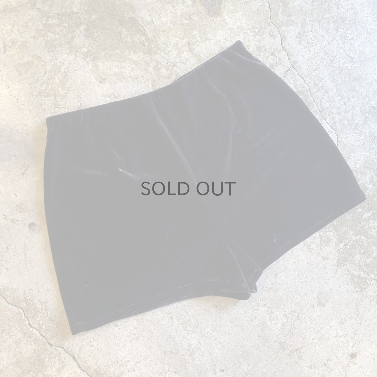 画像4: BLACK COLOR VELVET DESIGN SHORT PANTS / W28~W35 (4)