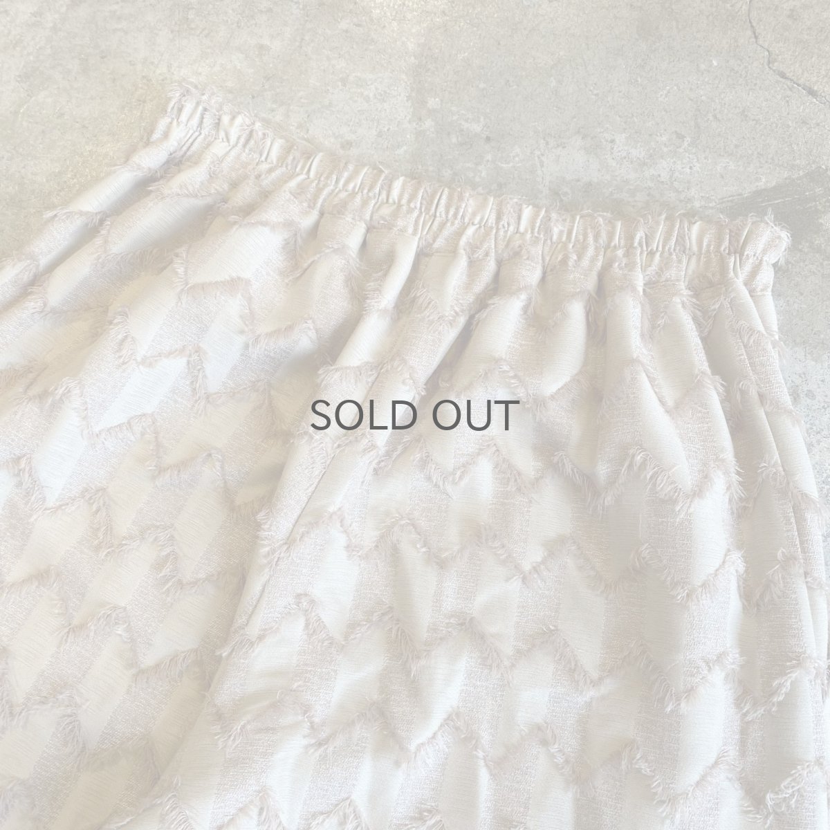 画像9: JAGGED PATTERN SHORT FRINGE DESIGN PANTS / W26~W30 (9)