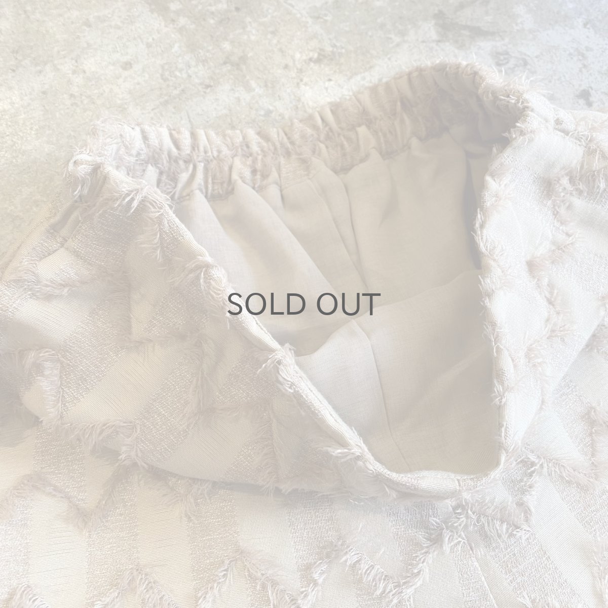 画像7: JAGGED PATTERN SHORT FRINGE DESIGN PANTS / W26~W30 (7)