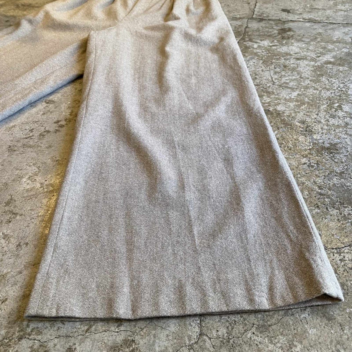 画像5: HIGH WAIST TUCK DESIGN WOOL PANTS / W26~W28 (5)