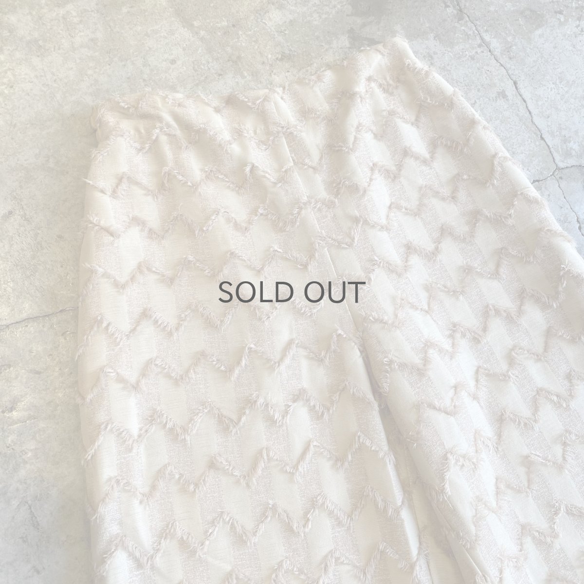 画像3: JAGGED PATTERN SHORT FRINGE DESIGN PANTS / W26~W30 (3)