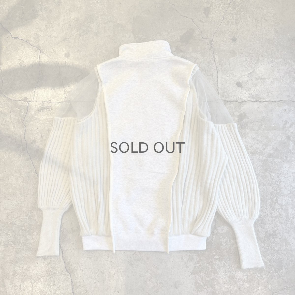 画像2: 【Wiz&Witch】"UNITED" TWO FACE HALF ZIP SWEAT / OS (2)