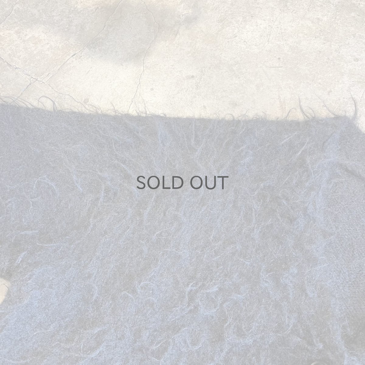 画像8: BLACK COLOR LONG SHAGGY DESIGN CARDIGAN / Ladies L (8)