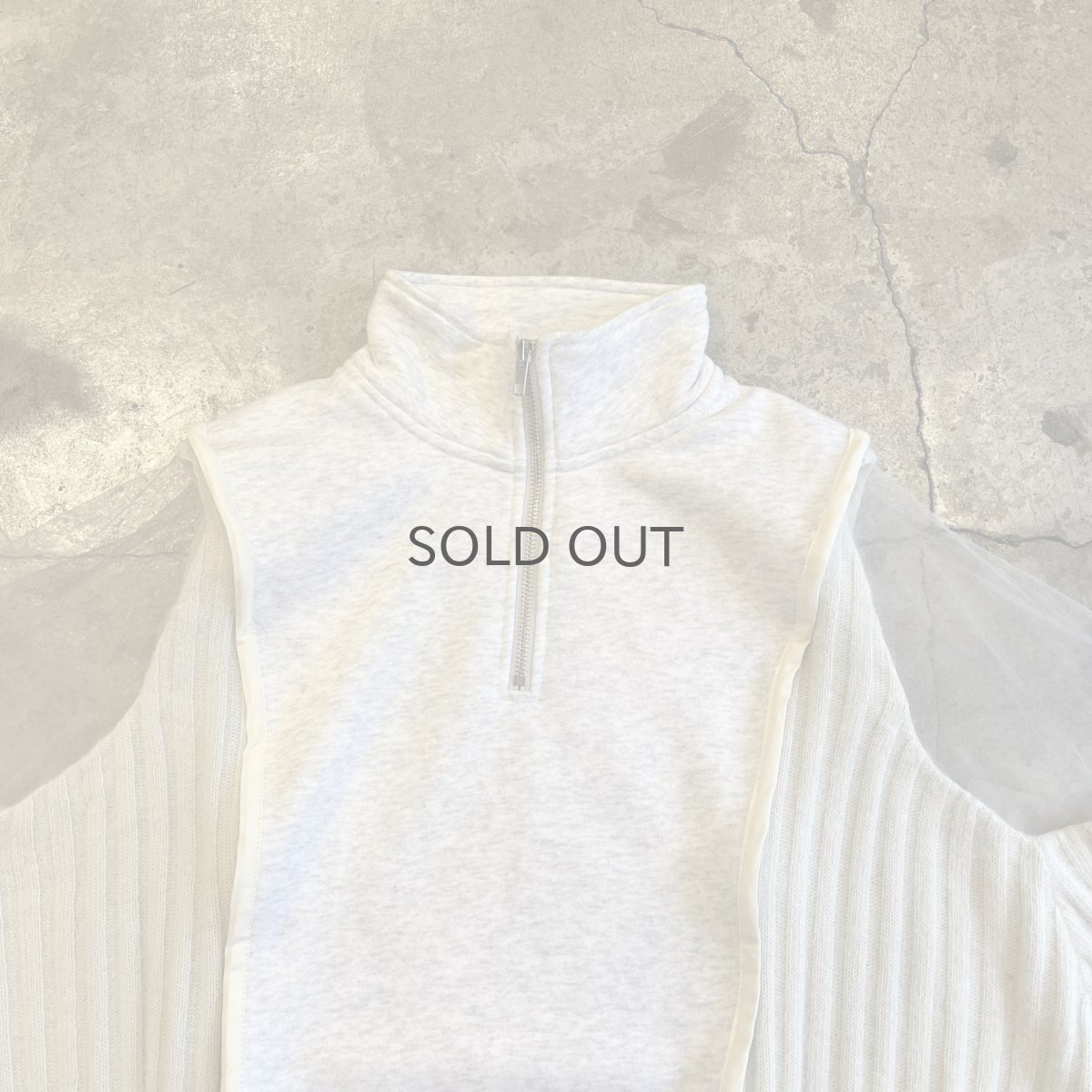 画像8: 【Wiz&Witch】"UNITED" TWO FACE HALF ZIP SWEAT / OS (8)