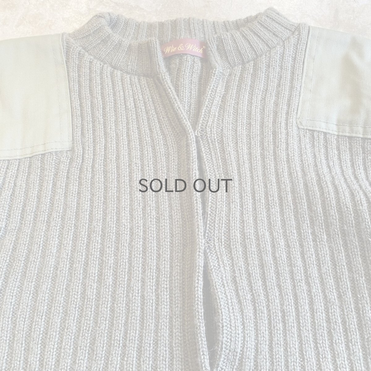 画像4: 【Wiz&Witch】"WEIRD" PATCH MILITARY HOOK UP CARDIGAN / OS (4)