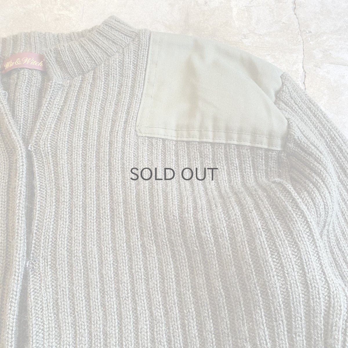 画像5: 【Wiz&Witch】"WEIRD" PATCH MILITARY HOOK UP CARDIGAN / OS (5)