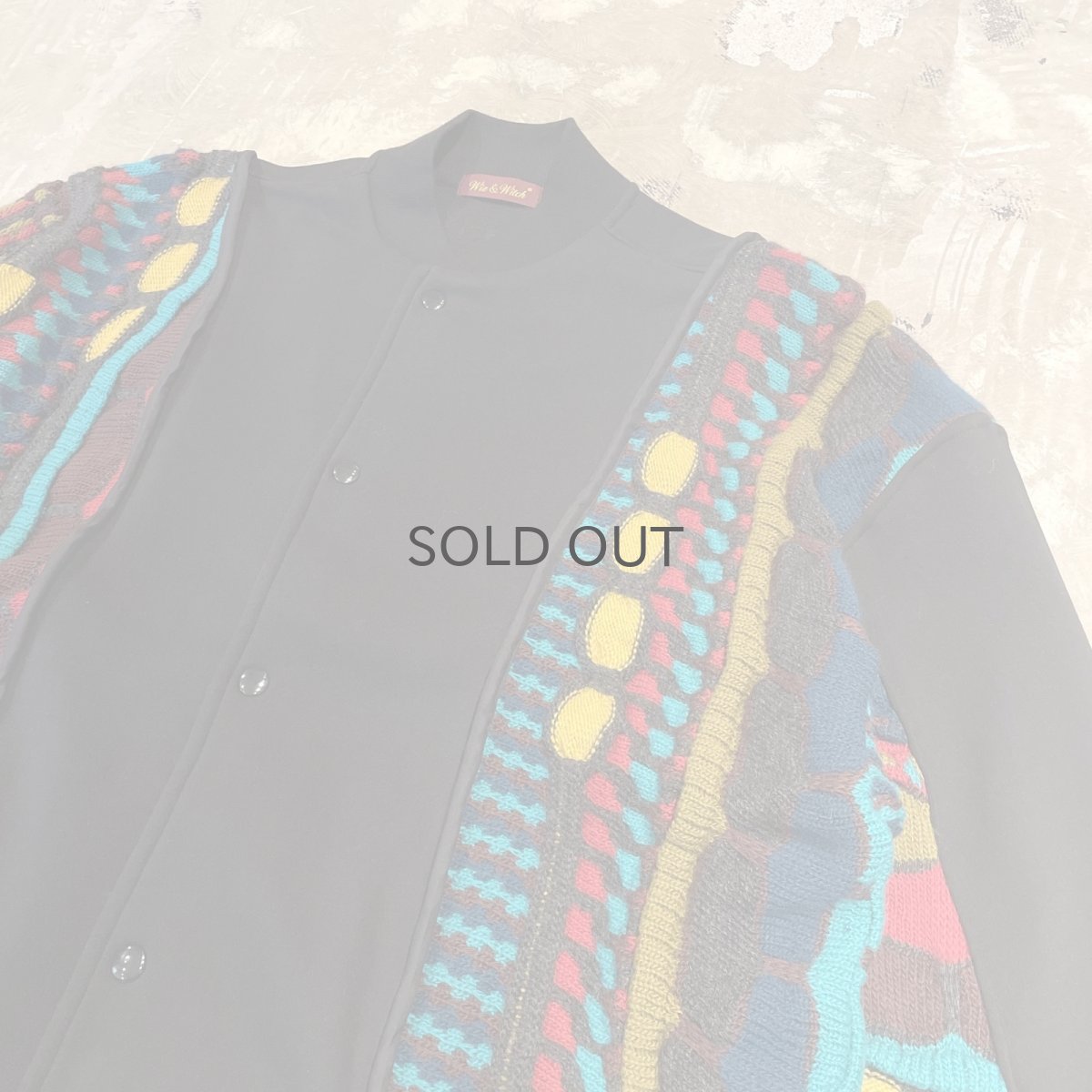 画像4: 【Wiz&Witch】"UNITED" TWO FACE PIPING FRONT SNAP SWEATER / OS (4)