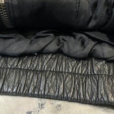 画像8: REAL LEATHER × KNIT SWITCHED ZIP UP JACKET / Mens M(L) (8)