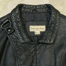 画像11: REAL LEATHER × KNIT SWITCHED ZIP UP JACKET / Mens M(L) (11)