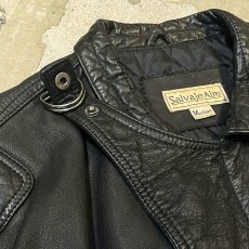 画像10: REAL LEATHER × KNIT SWITCHED ZIP UP JACKET / Mens M(L) (10)