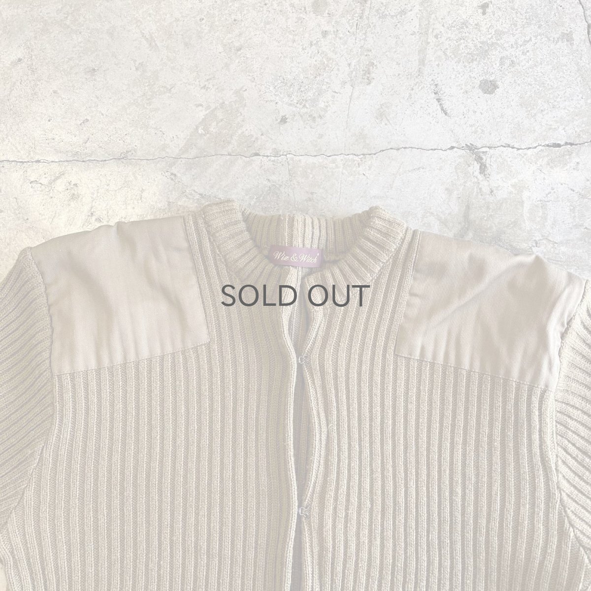 画像7: 【Wiz&Witch】"WEIRD" PATCH MILITARY HOOK UP CARDIGAN / OS (7)