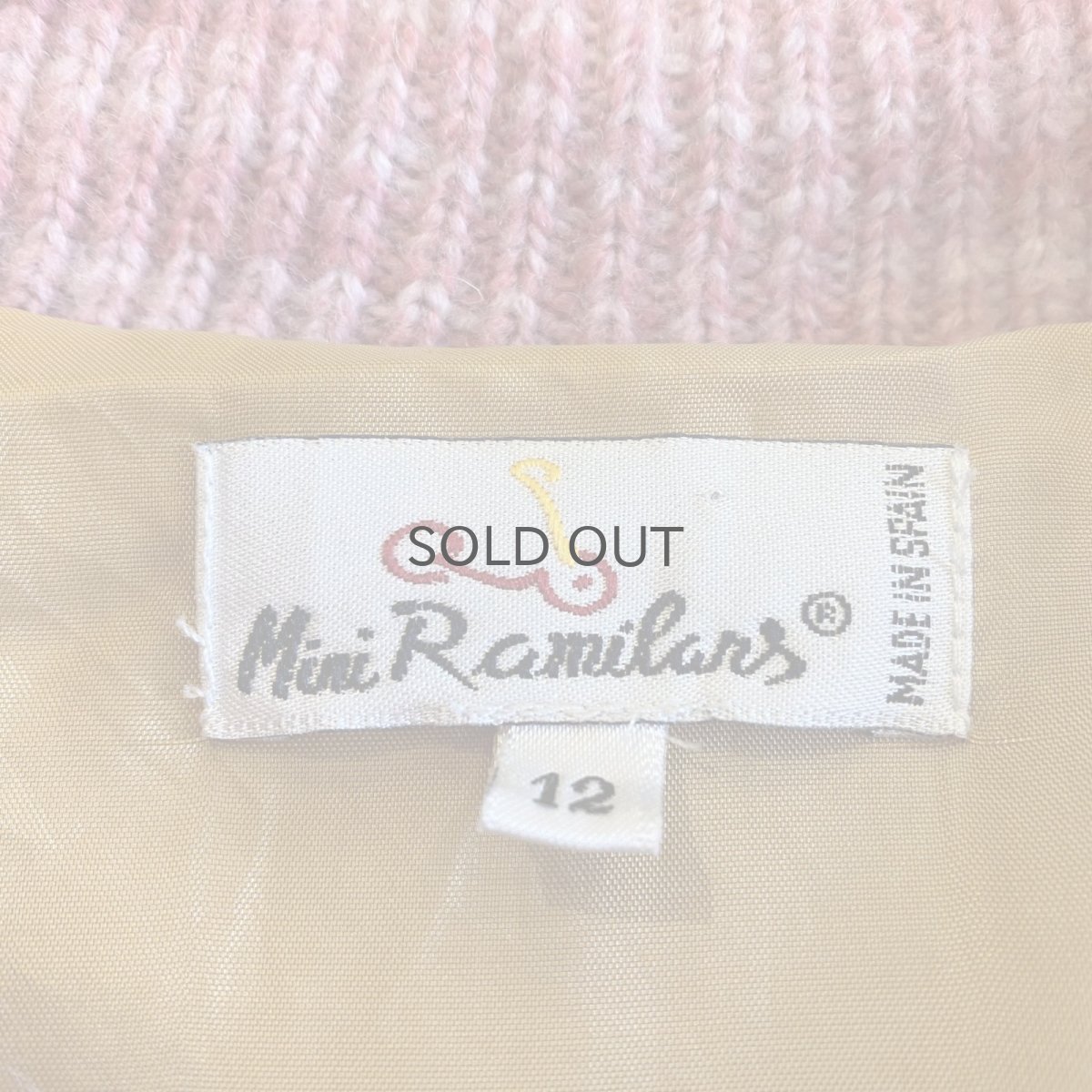 画像12: OLD PINK COLOR DESIGN MOHAIR POINT KNIT COAT / Ladies M / MADE IN SPAIN (12)