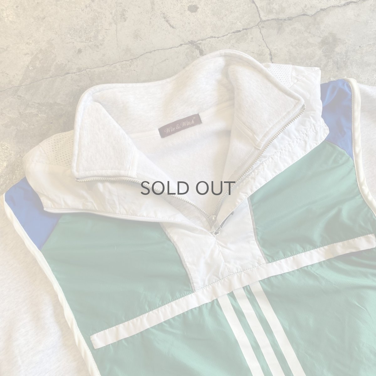 画像12: 【Wiz&Witch】"UNITED" SPORTY PIPING HALF ZIP ANORAK / OS (12)