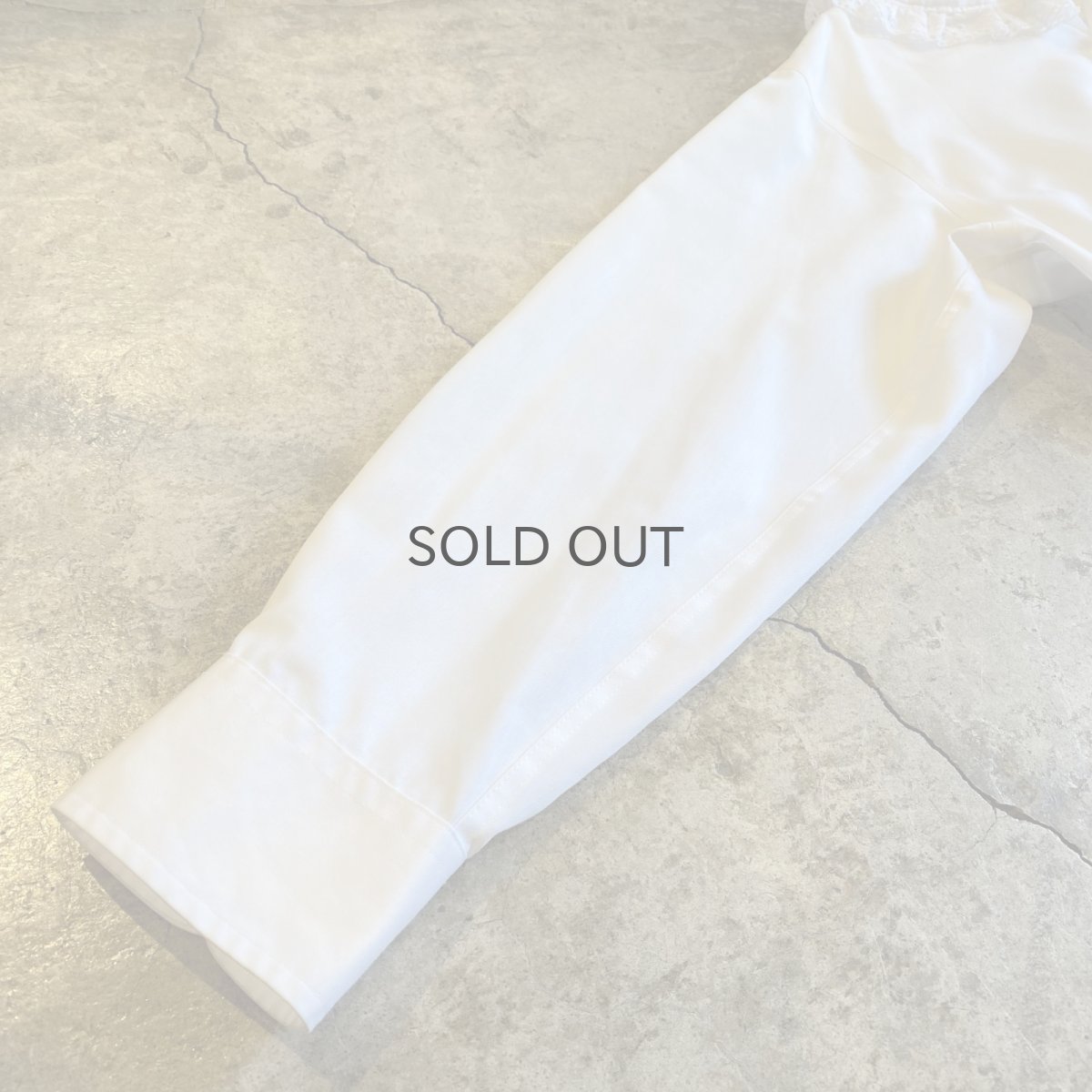 画像7: DESIGN FRILL COLLAR L/S LONG BLOUSE / Ladies L (7)