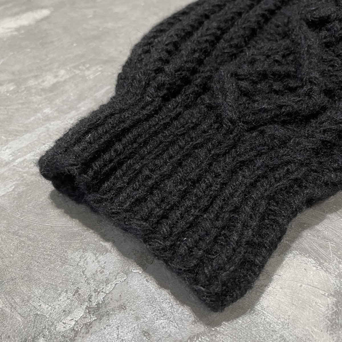 画像7: BLACK COLOR ALAN KNIT CARDIGAN / Mens XL (7)