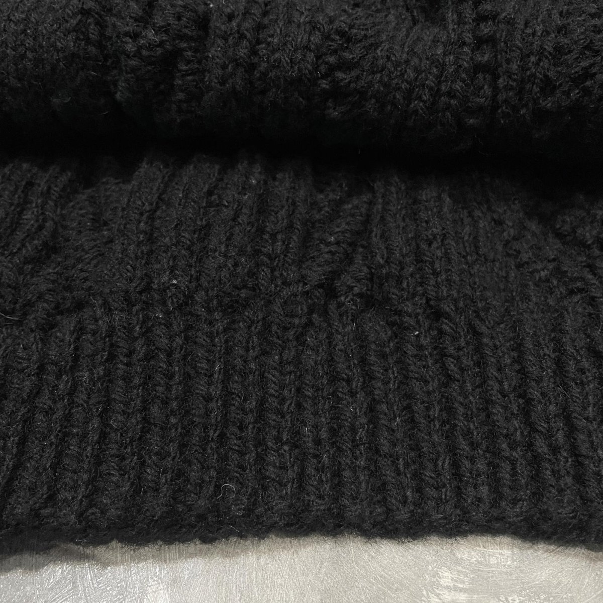 画像8: BLACK COLOR ALAN KNIT CARDIGAN / Mens XL (8)