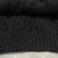 画像8: BLACK COLOR ALAN KNIT CARDIGAN / Mens XL (8)