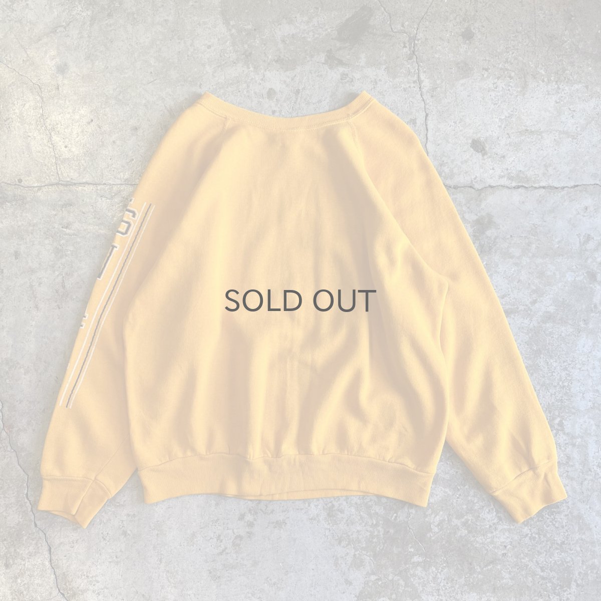 画像2: OLD SLEEVE POINT LOGO DESIGN COLLEGE COLOR L/S SWEAT / Ladies L / MADE IN USA (2)