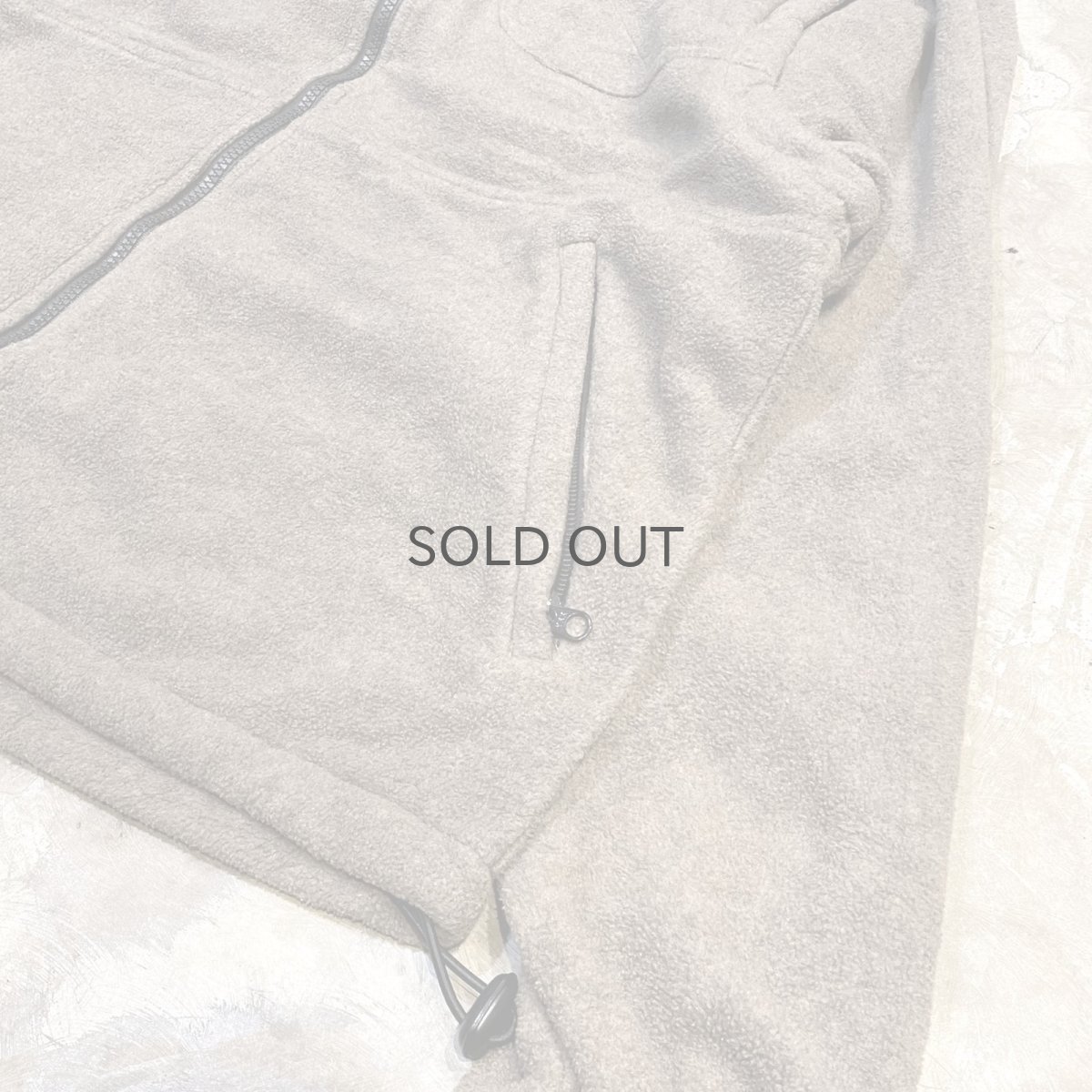 画像7: SLEEVE GIMMICK HUNTING STYLE FLEECE ZIP UP JACKET / Mens M(L) (7)