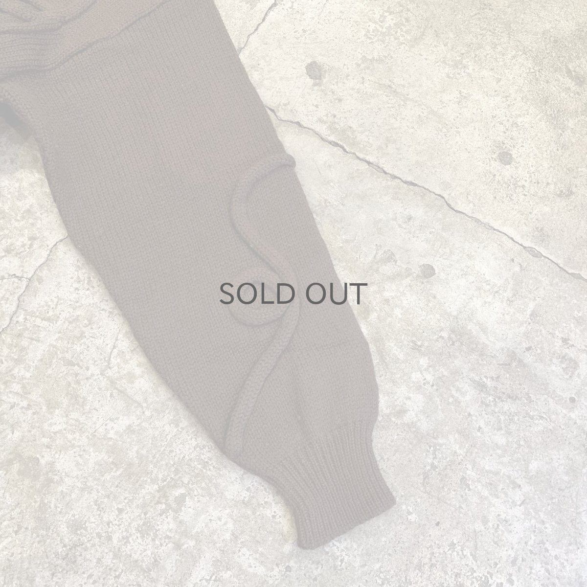 画像6: BROWN COLOR ROPE DECORATION DESIGN KNIT CARDIGAN / Ladies L (6)