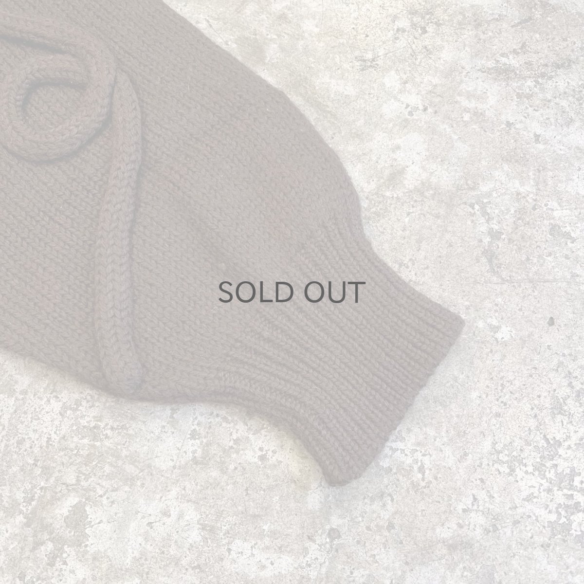 画像5: BROWN COLOR ROPE DECORATION DESIGN KNIT CARDIGAN / Ladies L (5)