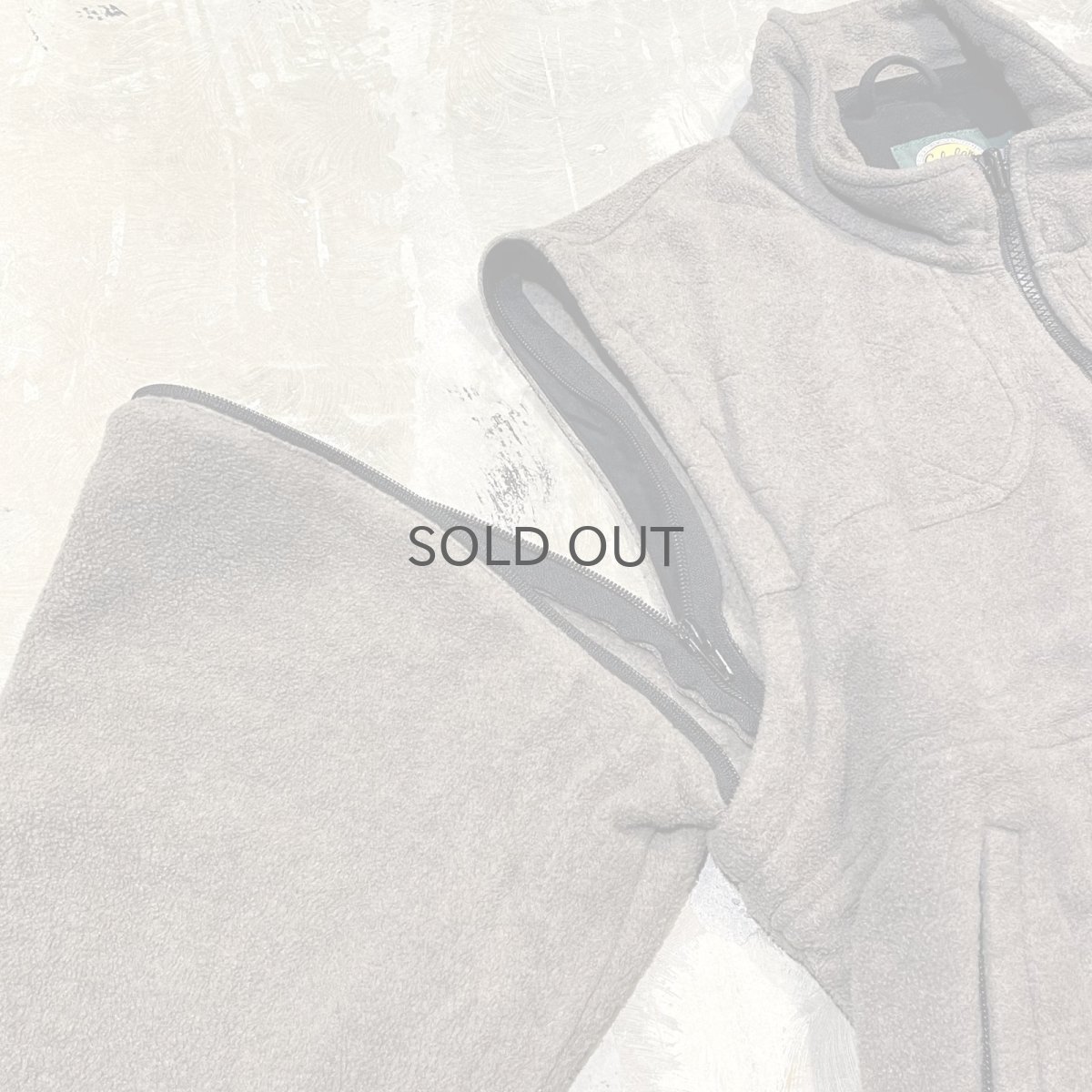 画像11: SLEEVE GIMMICK HUNTING STYLE FLEECE ZIP UP JACKET / Mens M(L) (11)