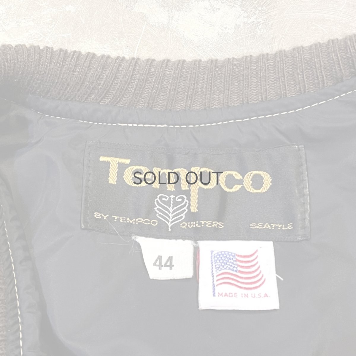 画像10: ~80's GOLD COLOR WESTERN STYLE ZIP UP JACKET / Mens L / MADE IN USA (10)