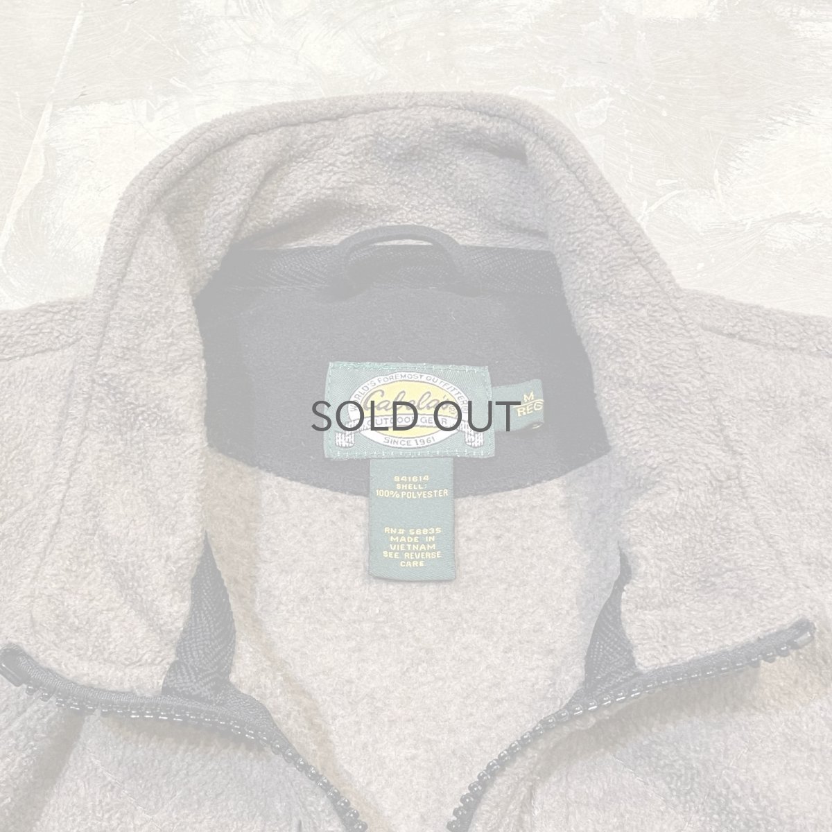 画像12: SLEEVE GIMMICK HUNTING STYLE FLEECE ZIP UP JACKET / Mens M(L) (12)