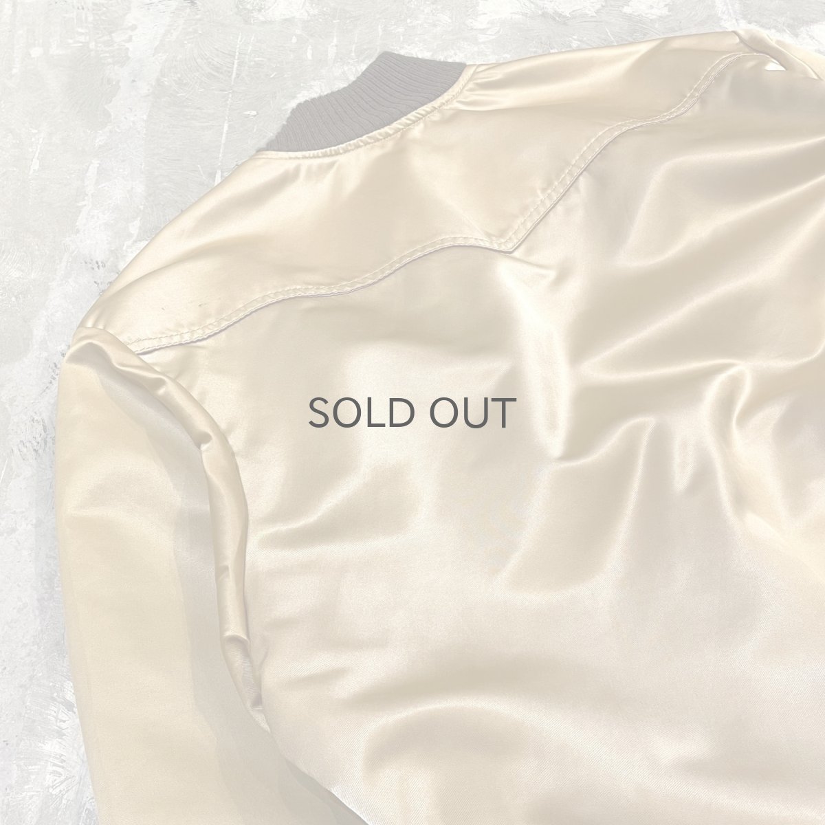 画像9: ~80's GOLD COLOR WESTERN STYLE ZIP UP JACKET / Mens L / MADE IN USA (9)