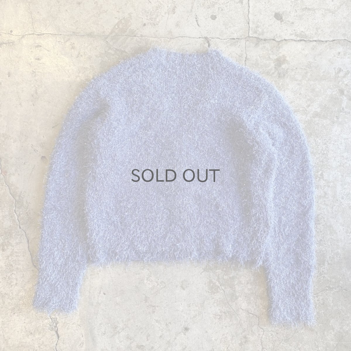 画像2: SHAGGY KNIT DESIGN GLITTER COLOR L/S CARDIGAN / Ladies M (2)