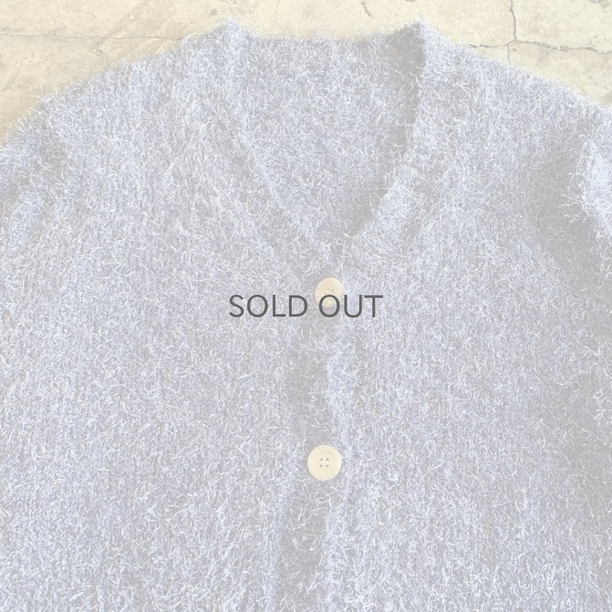 画像4: SHAGGY KNIT DESIGN GLITTER COLOR L/S CARDIGAN / Ladies M (4)