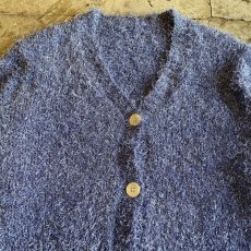 画像4: SHAGGY KNIT DESIGN GLITTER COLOR L/S CARDIGAN / Ladies M (4)