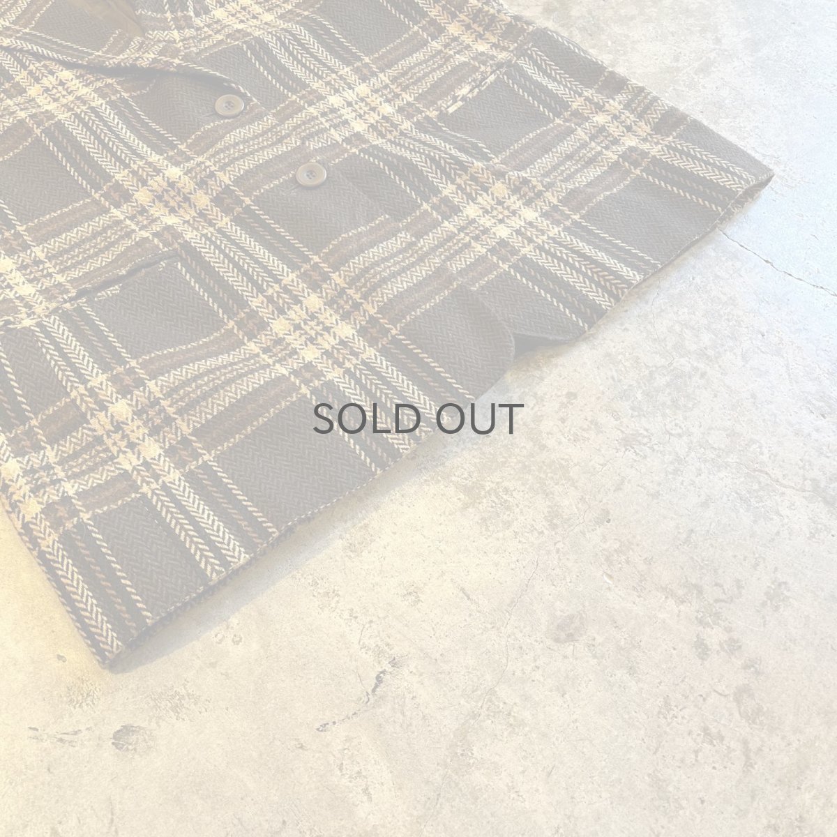 画像4: ALL OVER MIX COLOR CHECK PATTERN DESIGN TAILORED JACKET / Ladies M(14) (4)