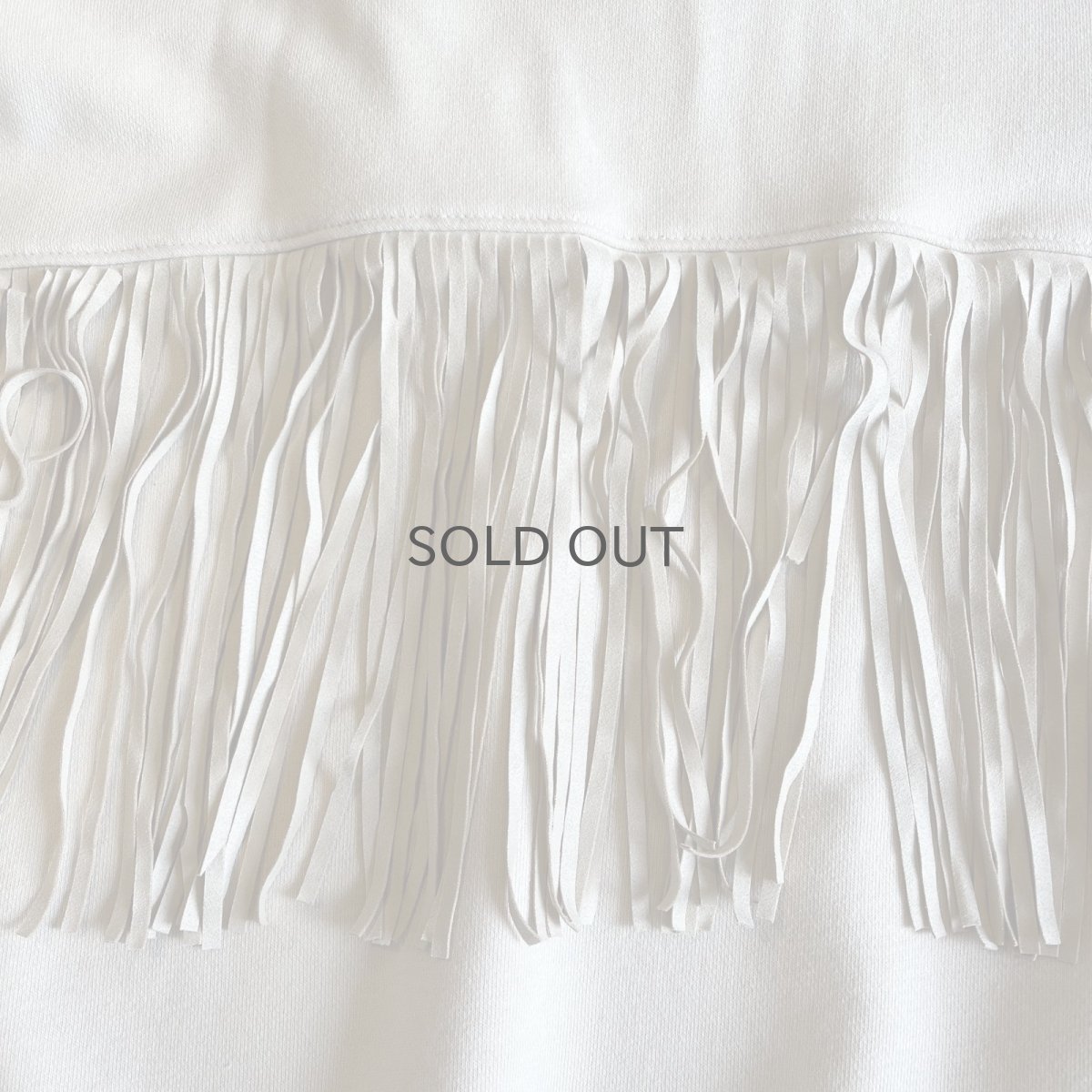 画像9: 【Wiz&Witch】"WANDERER" FRINGE SWEAT / OS / WHITE (9)