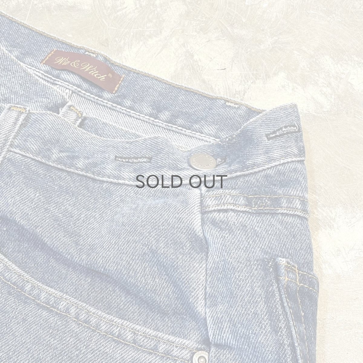 画像10: 【Wiz&Witch】"WEIRD" FUTURE WRAP DENIM PANTS / BLUE / FREE (10)