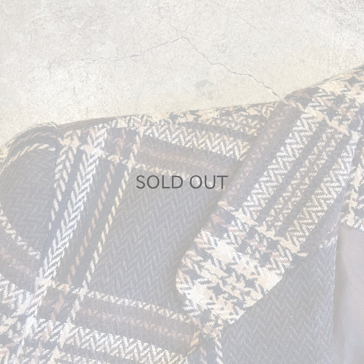 画像9: ALL OVER MIX COLOR CHECK PATTERN DESIGN TAILORED JACKET / Ladies M(14) (9)