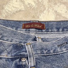 画像11: 【Wiz&Witch】"WEIRD" FUTURE WRAP DENIM PANTS / BLUE / FREE (11)