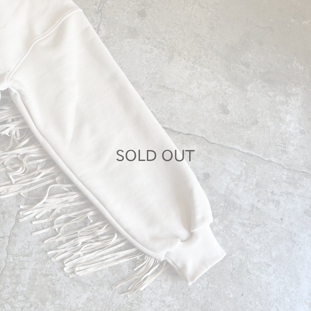 画像6: 【Wiz&Witch】"WANDERER" FRINGE SWEAT / OS / WHITE (6)