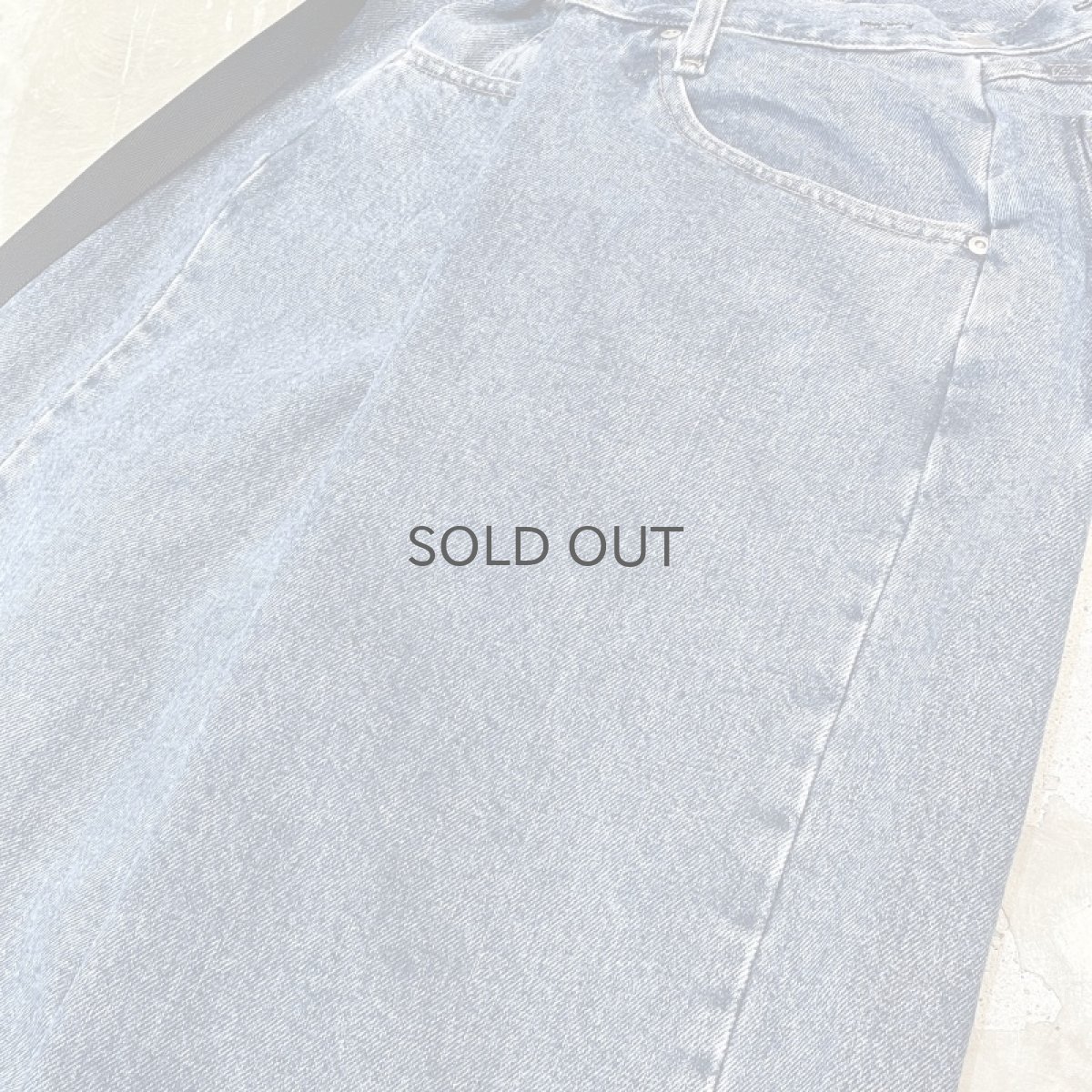 画像4: 【Wiz&Witch】"WEIRD" FUTURE WRAP DENIM PANTS / BLUE / FREE (4)